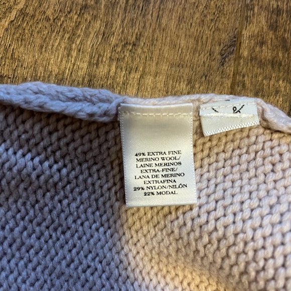 Ann Taylor Merino Wool Blush Pink Round Neck Sweater Vest, Size XS - Picture 10 of 10